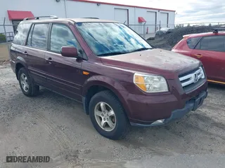 2007 Honda Pilot EX-L with VIN 5FNYF18717B007026, listed as a IAAI auction lot 41741772 with 277,686 mi miles. Bid and sale history available at carsss.com. Image 1.