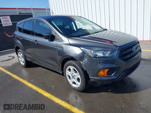 2018 Ford Escape S with VIN 1FMCU0F74JUA33207, listed as a IAAI auction lot 42051496 with 80,130 mi miles. Bid and sale history available at carsss.com. Image 1.