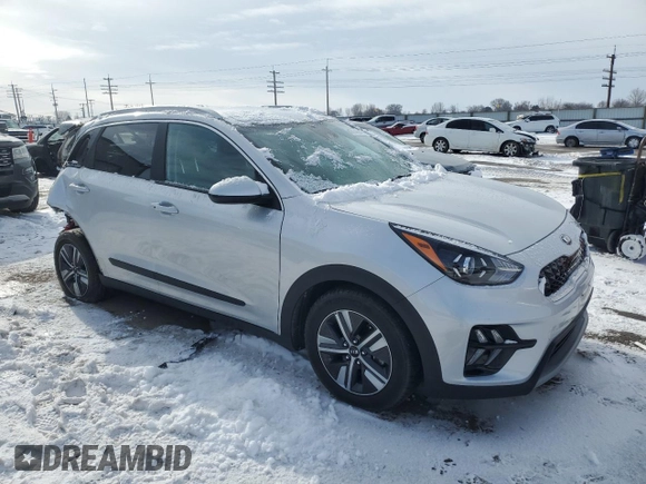 2021 Kia Niro LX with VIN KNDCB3LC2M5470747, listed as a Copart auction lot 45146245 with 34,190 mi miles and Salvage Title. Bid and sale history available at carsss.com. Image 4.