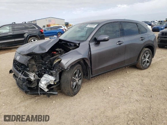 2024 Honda HR-V EX-L z VIN 3CZRZ1H74RM738960, wystawiony jako Copart lot #52405595 z przebiegiem 12 934 mil mil oraz Szkoda całkowita • Salvage title. Historia ofert i sprzedaży dostępna na DreamBid. Obrazek 1.