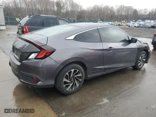 2017 Honda Civic Coupe LX with VIN 2HGFC4B52HH300696, listed as a Copart auction lot 52788255 with 257,794 mi miles and Salvage Title. Bid and sale history available at carsss.com. Image 3.
