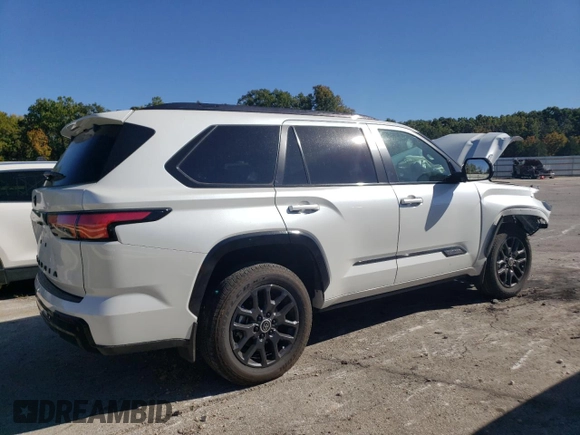 2024 Toyota Sequoia SR5 with VIN 7SVAAABAXRX031294, listed as a Copart auction lot 74470174 with 11,141 mi miles and Salvage Title. Bid and sale history available at carsss.com. Image 3.