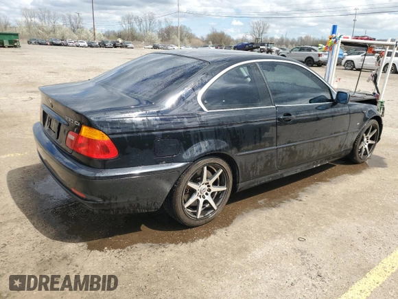 2004 BMW 3 Series 330Ci with VIN WBABD53414PL10967, listed as a Copart auction lot 53732735 with 156,594 mi miles and Clean title. Bid and sale history available at DreamBid. Image 3.