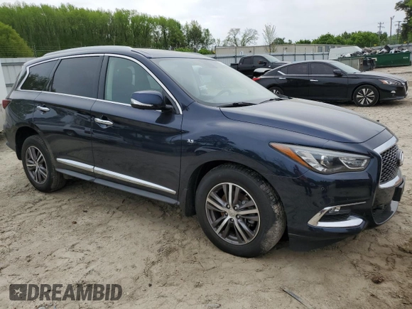 2018 Infiniti QX60 with VIN 5N1DL0MM2JC514305, listed as a Copart auction lot 52898375 with 87,131 mi miles and Salvage Title. Bid and sale history available at DreamBid. Image 4.