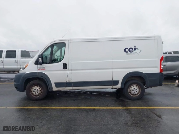 2019 Ram ProMaster Cargo Van with VIN 3C6TRVAG8KE502073, listed as a IAAI auction lot 41430314 with 240,956 mi miles. Bid and sale history available at carsss.com. Image 14.