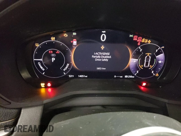 2024 Mazda CX-90 Premium with VIN JM3KKDHA4R1112533, listed as a Copart auction lot 45791775 with 14,051 mi miles and Salvage title. Bid and sale history available at DreamBid. Image 9.