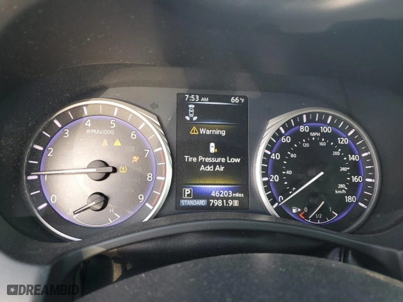 2017 Infiniti Q60 3.0t Premium with VIN JN1EV7EK9HM363317, listed as a Copart auction lot 69320794 with 46,203 mi miles and Salvage Title. Bid and sale history available at carsss.com. Image 9.