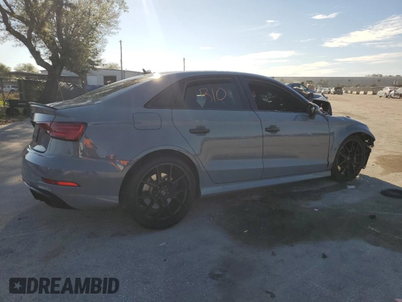 2019 Audi RS 3 with VIN WUABWGFF2KA900796, listed as a Copart auction lot 47544815 with 43,969 mi miles and Non repairable. Bid and sale history available at DreamBid. Image 3.