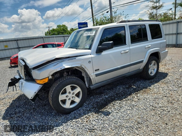 2007 Jeep Commander Sport z VIN 1J8HG48P47C691235, wystawiony jako Copart lot #64057505 z przebiegiem 135 641 mil mil oraz Szkoda całkowita • Salvage title. Historia ofert i sprzedaży dostępna na DreamBid. Obrazek 1.