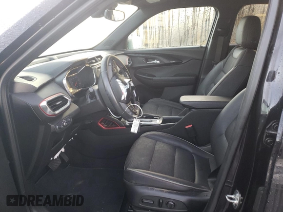2022 Chevrolet TrailBlazer RS with VIN KL79MTSL1NB037183, listed as a Copart auction lot 37947643 with 47,339 mi miles. Bid and sale history available at carsss.com. Image 7.