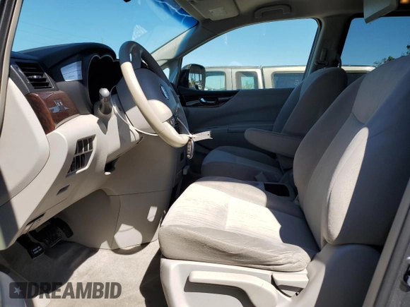 2014 Nissan Quest S with VIN JN8AE2KP2E9106372, listed as a Copart auction lot 48305695 with 95,367 mi miles and Salvage Title. Bid and sale history available at carsss.com. Image 7.