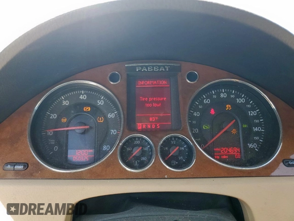 2007 Volkswagen Passat 2.0T with VIN WVWEK73CX7P110960, listed as a Copart auction lot 56097745 with 204,694 mi miles and Salvage title. Bid and sale history available at DreamBid. Image 9.