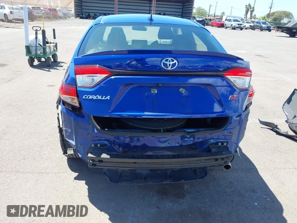 2022 Toyota Corolla SE with VIN JTDS4MCE4NJ099869, listed as a IAAI auction lot 41848244 with 24,357 mi miles and . Bid and sale history available at DreamBid. Image 6.