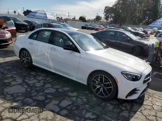 2023 Mercedes-Benz E-Class E 350 with VIN W1KZF8DB8PB146909, listed as a Copart auction lot 42498035 with 7,476 mi miles and Salvage Title. Bid and sale history available at carsss.com. Image 4.