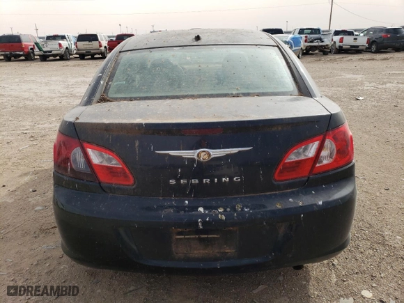 2008 Chrysler Sebring LX with VIN 1C3LC46K98N186712, listed as a Copart auction lot 57504444 with 170,917 mi miles and Clean Title. Bid and sale history available at carsss.com. Image 6.