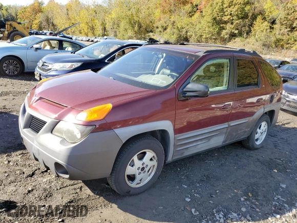 2001 Pontiac Aztek GT z VIN 3G7DA03E91S525153, wystawiony jako Copart lot #75873964 z przebiegiem 43 367 mil mil oraz Tytuł czysty. Historia ofert i sprzedaży dostępna na DreamBid. Obrazek 1.