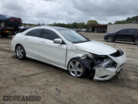 2016 Mercedes-Benz CLA 250 with VIN WDDSJ4EB8GN311296, listed as a Copart auction lot 55891515 with 139,192 mi miles and Salvage Title. Bid and sale history available at DreamBid. Image 4.