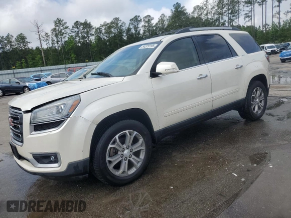 2014 GMC Acadia SLT z VIN 1GKKRRKDXEJ183240, wystawiony jako Copart lot #54329195 z przebiegiem 192 486 mil mil oraz Szkody całkowita. Historia ofert i sprzedaży dostępna na DreamBid. Obrazek 1.
