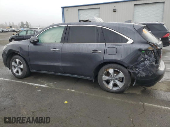 2016 Acura MDX with VIN 5FRYD3H27GB020321, listed as a Copart auction lot 41622385 with 0 mi miles and Non Repairable. Bid and sale history available at carsss.com. Image 2.