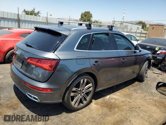 2018 Audi SQ5 Premium Plus with VIN WA1A4AFY3J2203766, listed as a Copart auction lot 62726734 with 72,881 mi miles and Salvage Title. Bid and sale history available at DreamBid. Image 3.
