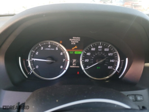 2016 Acura MDX w/Tech with VIN 5FRYD4H41GB059719, listed as a Copart auction lot 49789275 with 168,363 mi miles and Salvage Title. Bid and sale history available at carsss.com. Image 9.