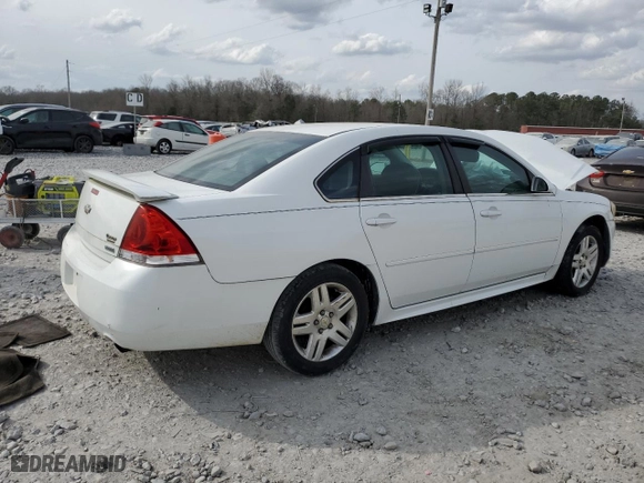 2012 Chevrolet Impala LT Fleet with VIN 2G1WG5E37C1164028, listed as a Copart auction lot 47863575 with 98,207 mi miles and Salvage Title. Bid and sale history available at carsss.com. Image 3.