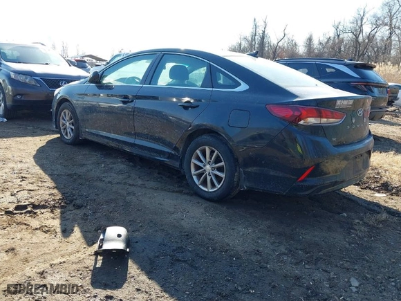 2019 Hyundai Sonata SE with VIN 5NPE24AF9KH755681, listed as a IAAI auction lot 41456521 with 128,345 mi miles. Bid and sale history available at carsss.com. Image 3.