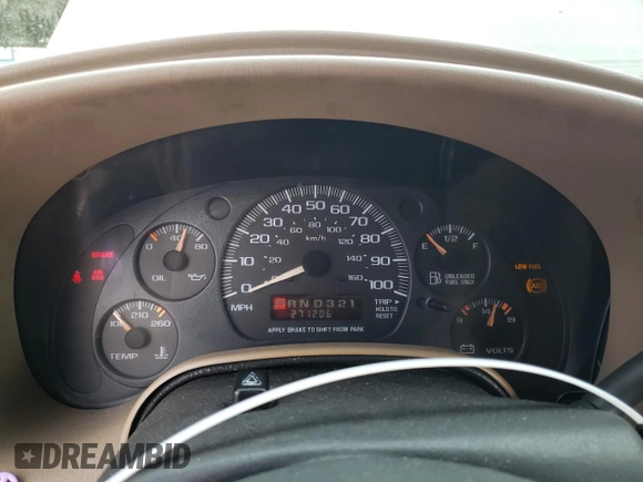 2001 Chevrolet Astro Cargo Van YF7 Upfitter with VIN 1GBDM19W61B157562, listed as a Copart auction lot 42945935 with 271,206 mi miles and Salvage Title. Bid and sale history available at carsss.com. Image 9.