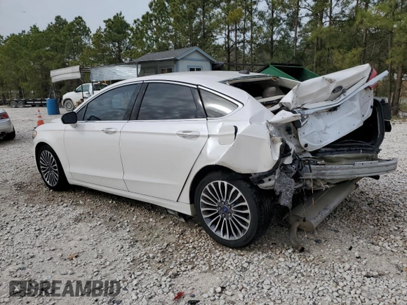 2017 Ford Fusion SE with VIN 3FA6P0H98HR175347, listed as a Copart auction lot 47828205 with 124,340 mi miles and Salvage Title. Bid and sale history available at DreamBid. Image 2.