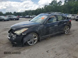 2012 Infiniti EX Journey with VIN JN1AJ0HR2CM450379, listed as a Copart auction lot 63752284 with Not Provided miles and Salvage Title. Bid and sale history available at carsss.com. Image 1.