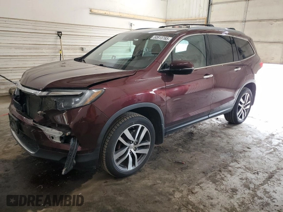 2016 Honda Pilot Touring with VIN 5FNYF6H96GB017159, listed as a Copart auction lot 50913765 with 169,874 mi miles and Salvage Title. Bid and sale history available at carsss.com. Image 1.