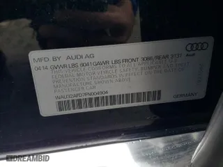 2015 Audi A8 L 4.0T with VIN WAU32AFD7FN004904, listed as a Copart auction lot 38942883 with 80,205 mi miles. Bid and sale history available at carsss.com. Image 12.
