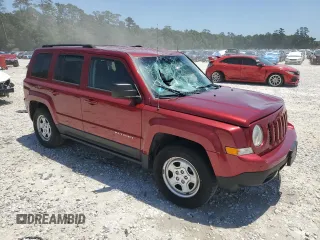 2017 Jeep Patriot Sport SE with VIN 1C4NJPBA7HD149320, listed as a Copart auction lot 56602915 with 136,912 mi miles and Salvage title. Bid and sale history available at DreamBid. Image 4.