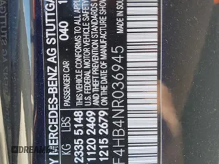 2022 Mercedes-Benz C 300 z VIN W1KAF4HB4NR036945, wystawiony jako Copart lot #52818815 z przebiegiem 6 068 mil mil oraz Szkoda całkowita • Salvage title. Historia ofert i sprzedaży dostępna na DreamBid. Obrazek 13.