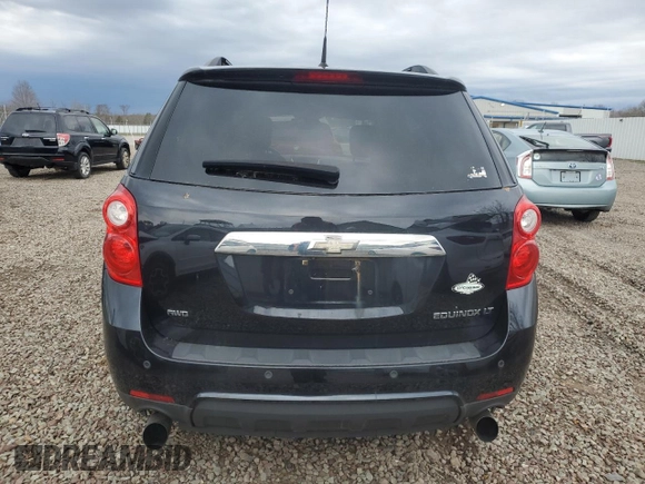2012 Chevrolet Equinox LT w/2LT with VIN 2GNFLNE51C6275723, listed as a Copart auction lot 53867595 with 158,613 mi miles and Clean Title. Bid and sale history available at carsss.com. Image 6.