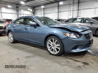 2015 Mazda 6 i Touring with VIN JM1GJ1V51F1207909, listed as a Copart auction lot 51362515 with 55,392 mi miles and Salvage Title. Bid and sale history available at carsss.com. Image 4.