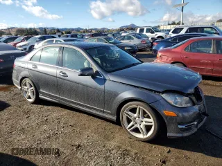 2013 Mercedes-Benz C 350 Sport with VIN WDDGF5HB9DA868195, listed as a Copart auction lot 80343384 with 96,252 mi miles and Salvage Title. Bid and sale history available at DreamBid. Image 4.