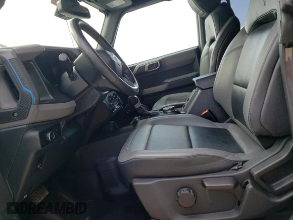 2023 Ford Bronco with VIN 1FMEE5DH4PLB12356, listed as a Copart auction lot 69272094 with 32,392 mi miles and Salvage Title. Bid and sale history available at DreamBid. Image 7.