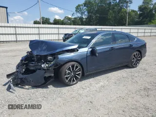 2025 Honda Accord Touring with VIN 1HGCY2F87SA013390, listed as a Copart auction lot 60894315 with 3,688 mi miles and Salvage title. Bid and sale history available at DreamBid. Image 1.