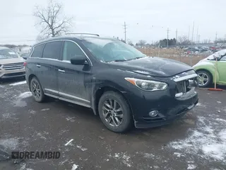 2015 Infiniti QX60 z VIN 5N1AL0MM7FC524175, wystawiony jako IAAI lot #41417720 z przebiegiem 124 622 mil mil oraz . Historia ofert i sprzedaży dostępna na DreamBid. Obrazek 1.