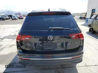 2022 Volkswagen Tiguan S with VIN 3VV0B7AXXNM045175, listed as a Copart auction lot 51555585 with 57,657 mi miles and Salvage title. Bid and sale history available at DreamBid. Image 6.