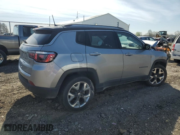 2018 Jeep Compass Limited with VIN 3C4NJDCB4JT372596, listed as a Copart auction lot 53936355 with 102,744 mi miles and Salvage title. Bid and sale history available at DreamBid. Image 3.