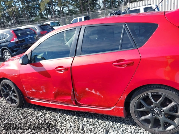 2013 Mazda 3 Mazdaspeed3 Touring with VIN JM1BL1L49D1785851, listed as a IAAI auction lot 41691825 with 148,448 mi miles and . Bid and sale history available at DreamBid. Image 14.