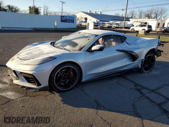 2022 Chevrolet Corvette 1LT with VIN 1G1YA2D44N5124168, listed as a Copart auction lot 82992154 with 12,179 mi miles and Salvage Title. Bid and sale history available at carsss.com. Image 1.