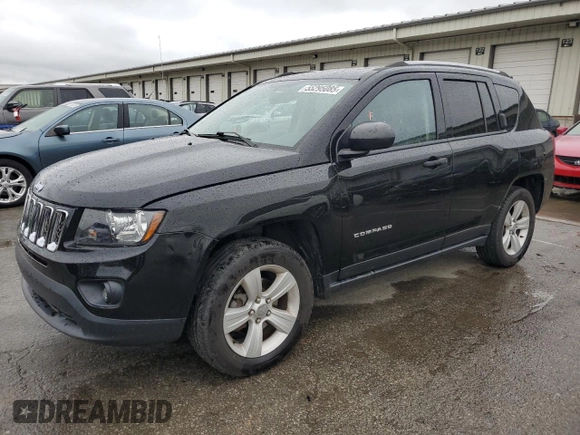 2017 Jeep Compass Sport SE with VIN 1C4NJDBB7HD173530, listed as a Copart auction lot 55295085 with 112,391 mi miles and Salvage title. Bid and sale history available at DreamBid. Image 1.