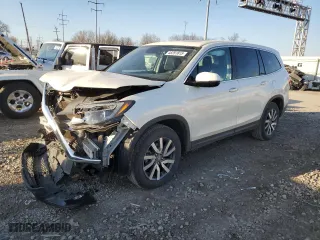 2019 Honda Pilot EX-L with VIN 5FNYF6H58KB052890, listed as a Copart auction lot 48281815 with 86,062 mi miles and Salvage Title. Bid and sale history available at carsss.com. Image 1.