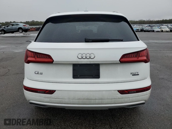 2018 Audi Q5 Premium with VIN WA1ANAFY4J2227815, listed as a Copart auction lot 48627415 with 0 mi miles and Salvage Title. Bid and sale history available at carsss.com. Image 6.
