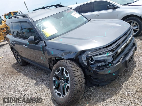 2023 Ford Bronco Sport Outer Banks с VIN 3FMCR9C60PRD60687, выставлен на аукционе IAAI как лот 42462091 с пробегом 6 981 миль миль и . История ставок и продаж доступна на DreamBid. Изображение 1.