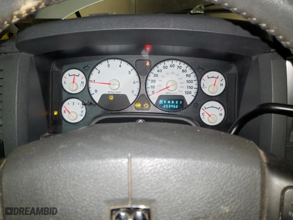 2009 Dodge Ram 2500 SLT with VIN 3D7KS28T99G548784, listed as a Copart auction lot 47757295 with 203,962 mi miles and Salvage Title. Bid and sale history available at carsss.com. Image 9.