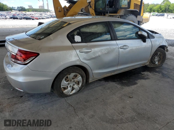 2014 Honda Civic LX z VIN 19XFB2F52EE011454, wystawiony jako Copart lot #55833675 z przebiegiem 44 577 mil mil oraz Szkoda całkowita • Salvage title. Historia ofert i sprzedaży dostępna na DreamBid. Obrazek 3.